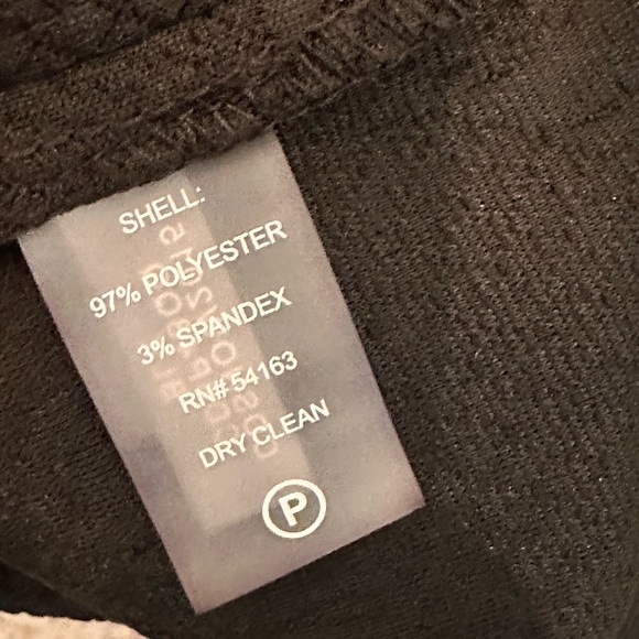 NWT Calvin Klein Black Dress Rose Embossed Gold Zippered Women’s Size 10 Classy - Picture 11 of 12